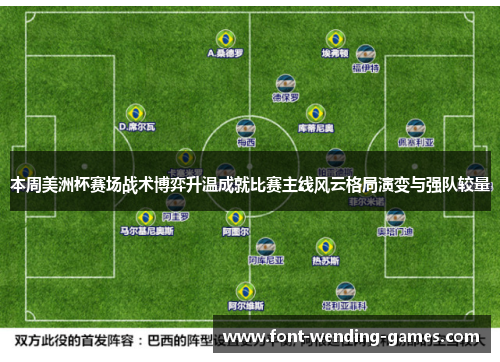 本周美洲杯赛场战术博弈升温成就比赛主线风云格局演变与强队较量 本周美洲杯赛场战术博弈升温成就比赛主线风云格局演变与强队较量